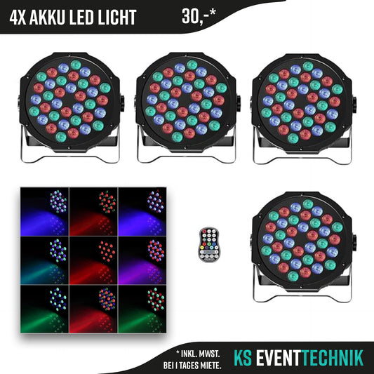 4x AKKU LEDs